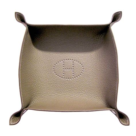 hermes leather tray|hermes trinket tray.